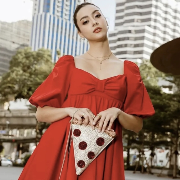 NWT RARE KATE SPADE 3D CRYSTAL PIZZA SLICE CROSSBODY BAG PURSE - Picture 3 of 11